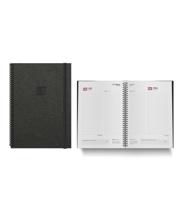 AGENDA TOKIO DIA PAGINA 17x24cm NEGRA INGRAF 2027