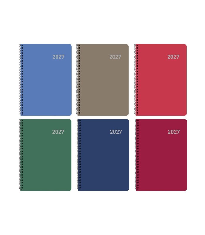 AGENDA ROMA DIA PAGINA CON ESPIRAL 15x21cm VARIOS COLORES INGRAF 2027