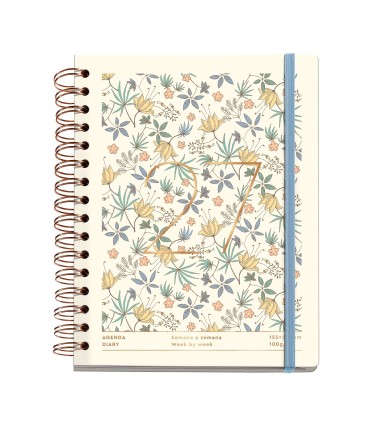 AGENDA PLUS WIRE-O DIA PAGINA CREAM LIBERTY 2027 MIQUELRIUS