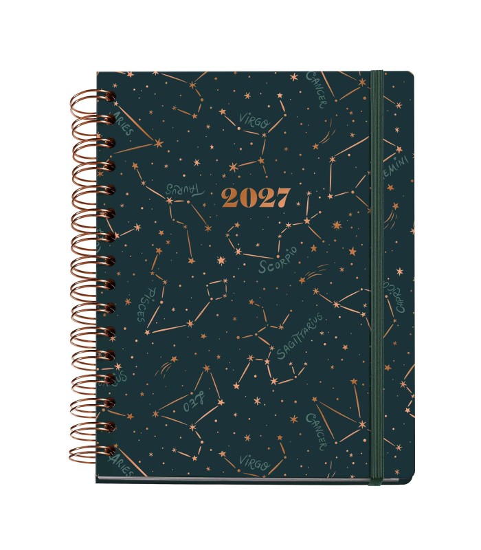 AGENDA PLUS WIRE-O DIA PAGINA CONSTELLATIONS 2027 MIQUELRIUS
