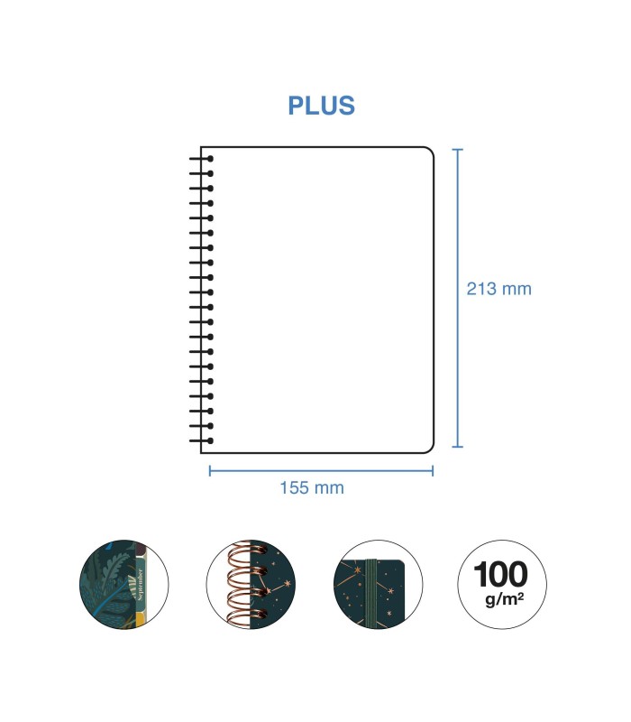AGENDA PLUS WIRE-O DIA PAGINA CONSTELLATIONS 2027 MIQUELRIUS