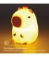 LUZ DE NOCHE INFANTIL LED CAPIBARA 1W GSC LUZ RGB - BATERIA RECARGABLE