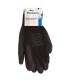 PAR DE GUANTES POLIESTER Y POLIURETANO NEGROS GSC - TALLA 9