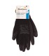 PAR DE GUANTES POLIESTER Y POLIURETANO NEGROS GSC - TALLA 7