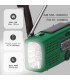 RADIO CON LINTERNA LED GSC - DINAMO, SOLAR, RECARGABLE, USB POWERBANK - 150 LUMENES