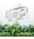 RADIO CON LINTERNA LED GSC - DINAMO, SOLAR, RECARGABLE, USB POWERBANK - 150 LUMENES