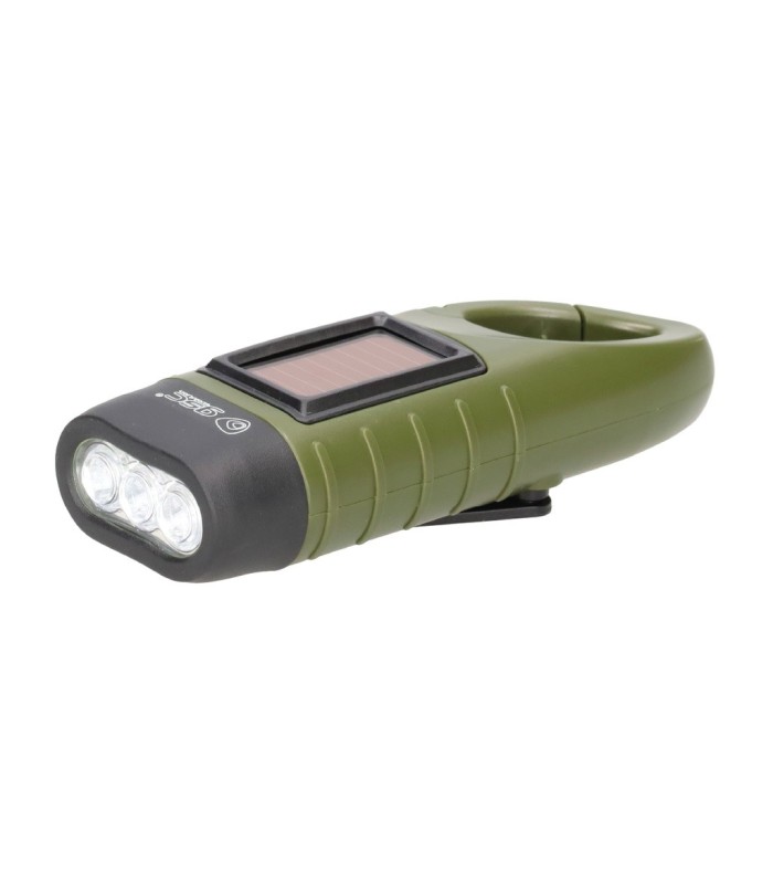 LINTERNA SOLAR LED DINAMO CAMPING GSC 20 LUMENES