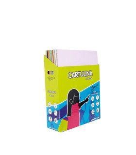 EXPOSITOR CARTULINAS SURTIDAS 500 HOJAS FABRISA