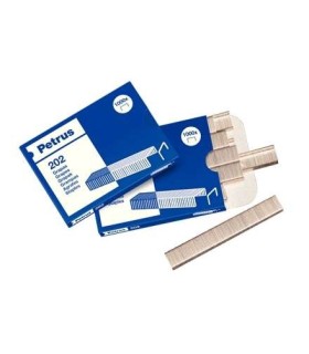 GRAPAS PETRUS 202 GALVANIZADAS - CAJA 1000 GRAPAS