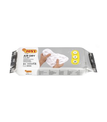 PASTA PARA MODELAR JOVI AIR DRY BLANCA 500gr  - SECADO EN 24h  - ENDURECIBLE AL AIRE
