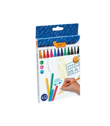 ROTULADOR JOVI 12 UND COLORES SURTIDOS