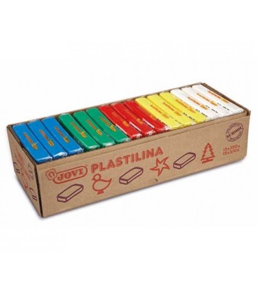 PLASTILINA GRANDE COLORES BÁSICOS CAJA COMPLETA
