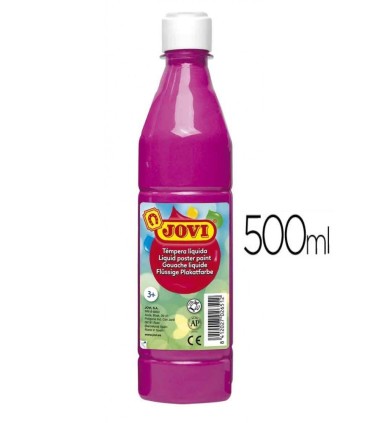 TEMPERA LIQUIDA MAGENTA JOVI 500ml - LAVABLE -COLORES MEZCLABLES