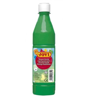 TEMPERA LIQUIDA VERDE MEDIO JOVI 500ml - LAVABLE -COLORES MEZCLABLES