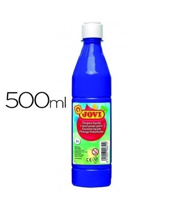 TEMPERA LIQUIDA AZUL ULTRAMAR JOVI 500ml - LAVABLE -COLORES MEZCLABLES