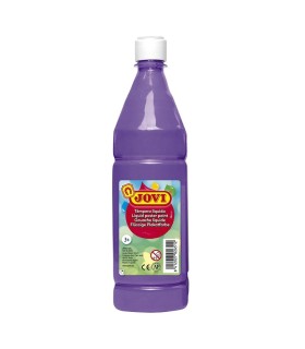 TEMPERA LIQUIDA VIOLETA JOVI 500ml - LAVABLE -COLORES MEZCLABLES