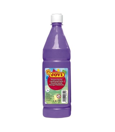 TEMPERA LIQUIDA VIOLETA JOVI 500ml - LAVABLE -COLORES MEZCLABLES