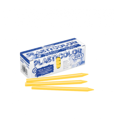 CERA JOVI PLASTICOLOR AMARILLO CAJA 25 UND