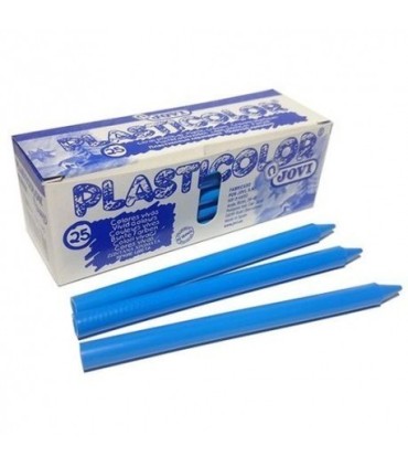 CERA JOVI PLASTICOLOR AZUL CLARO CAJA 25 UND