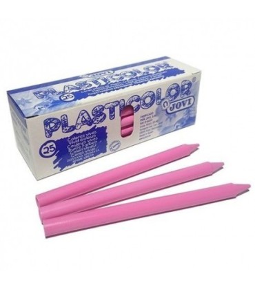 CERA JOVI PLASTICOLOR ROSA CAJA 25 UND