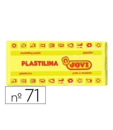 PLASTILINA MEDIANA AMARILLO CLARO JOVI ART 71