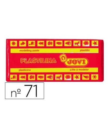 PLASTILINA MEDIANA ROJO JOVI ART 71