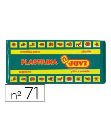 PLASTILINA MEDIANA VERDE OSCURO JOVI ART 71