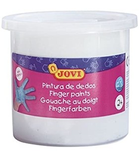 PINTURA DEDOS BLANCA 125ML - TEXTURA GELATINOSA - LAVABLE - NO TOXICOS