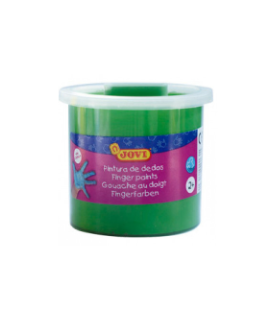 PINTURA DEDOS VERDE 125ML - TEXTURA GELATINOSA - LAVABLE - NO TOXICOS