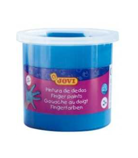 PINTURA DEDOS AZUL 125ML - TEXTURA GELATINOSA - LAVABLE - NO TOXICOS