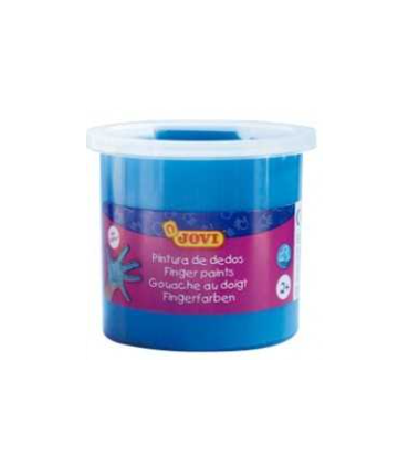 PINTURA DEDOS AZUL 125ML - TEXTURA GELATINOSA - LAVABLE - NO TOXICOS