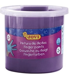 PINTURA DEDOS VIOLETA 125ML - TEXTURA GELATINOSA - LAVABLE - NO TOXICOS