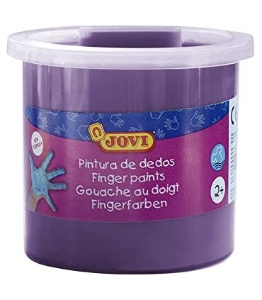 PINTURA DEDOS VIOLETA 125ML - TEXTURA GELATINOSA - LAVABLE - NO TOXICOS