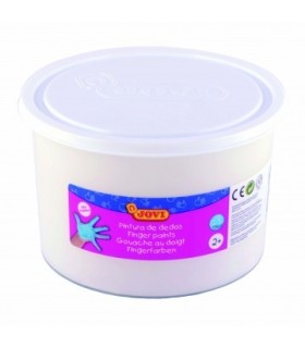 PINTURA DEDOS BLANCA 500ML JOVI - TEXTURA GELATINOSA - LAVABLE - NO TOXICOS