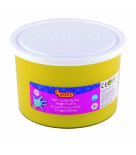 PINTURA DEDOS AMARILLO 500ML JOVI - TEXTURA GELATINOSA - LAVABLE - NO TOXICOS