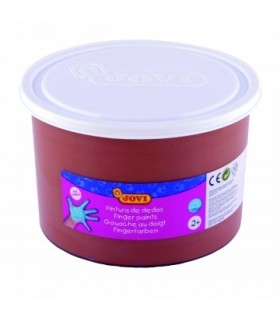 PINTURA DEDOS MARRON 500ML JOVI - TEXTURA GELATINOSA - LAVABLE - NO TOXICOS