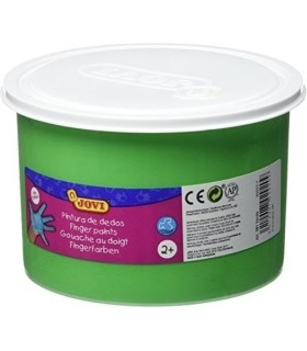 PINTURA DEDOS VERDE 500ML JOVI - TEXTURA GELATINOSA - LAVABLE - NO TOXICOS