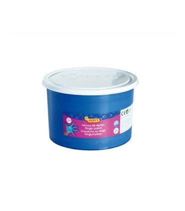 PINTURA DEDOS AZUL 500ML JOVI - TEXTURA GELATINOSA - LAVABLE - NO TOXICOS