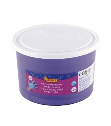 PINTURA DEDOS VIOLETA 500ML JOVI - TEXTURA GELATINOSA - LAVABLE - NO TOXICOS