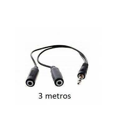 CABLE BIFURCADOR 3GO JACK 3,5mm A 2X JACK H - 1 5 METROS