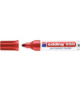 ROTULADOR PERMANENTE EDDING 550 ROJO