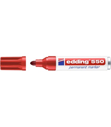 ROTULADOR PERMANENTE EDDING 550 ROJO