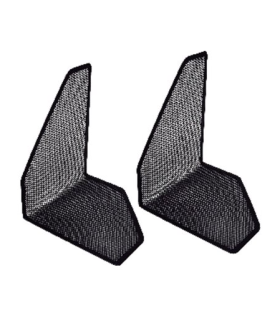 SUJETA LIBROS REJILLA NEGRO SET 2 UNIDADES