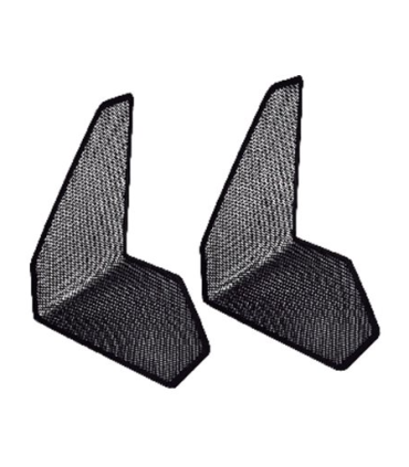 SUJETA LIBROS REJILLA NEGRO SET 2 UNIDADES