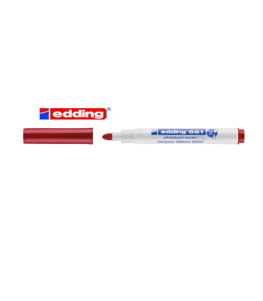 ROTULADOR PIZARRA BLANCA EDDING 661 ROJO
