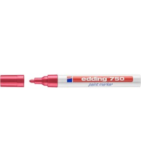 ROTULADOR EDDING 750 TINTA OPACA ROJO