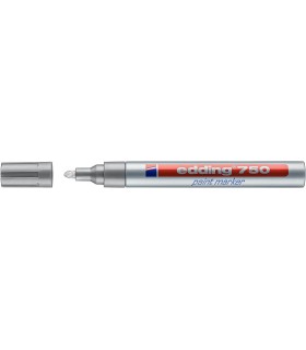 ROTULADOR EDDING 750 TINTA OPACA PLATA