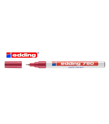 ROTULADOR EDDING TINTA OPACA ROJO 780