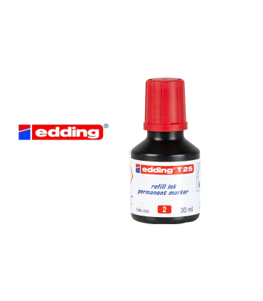 RECARGA TINTA PERMANENTE EDDING T25 ROJO