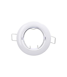 ARO EMPOTRABLE BASCULANTE REDONDO BLANCO GSC PARA GU10-MR16